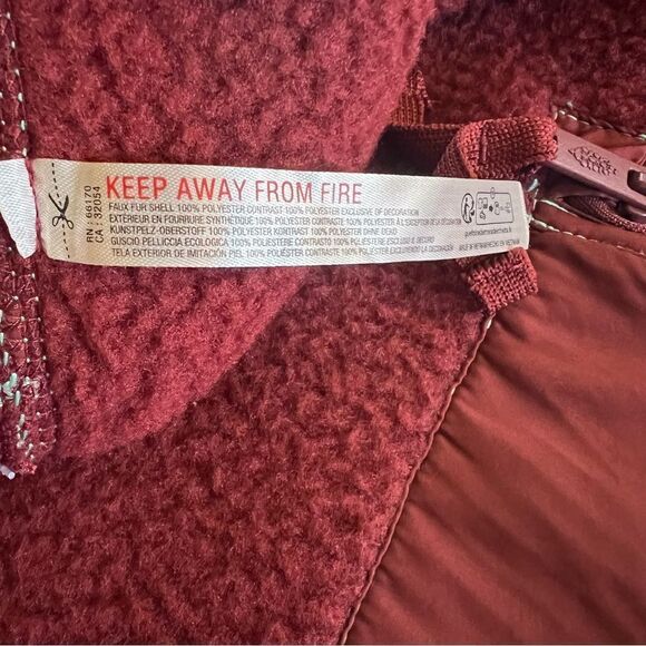 NWT Free People Sweatpants Fuzzy Burgundy Oversized Size S - Picture 3 of 9